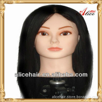 Wholesale price natural hair training mannequins head